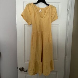 Pact Sunny Yellow Midi Dress